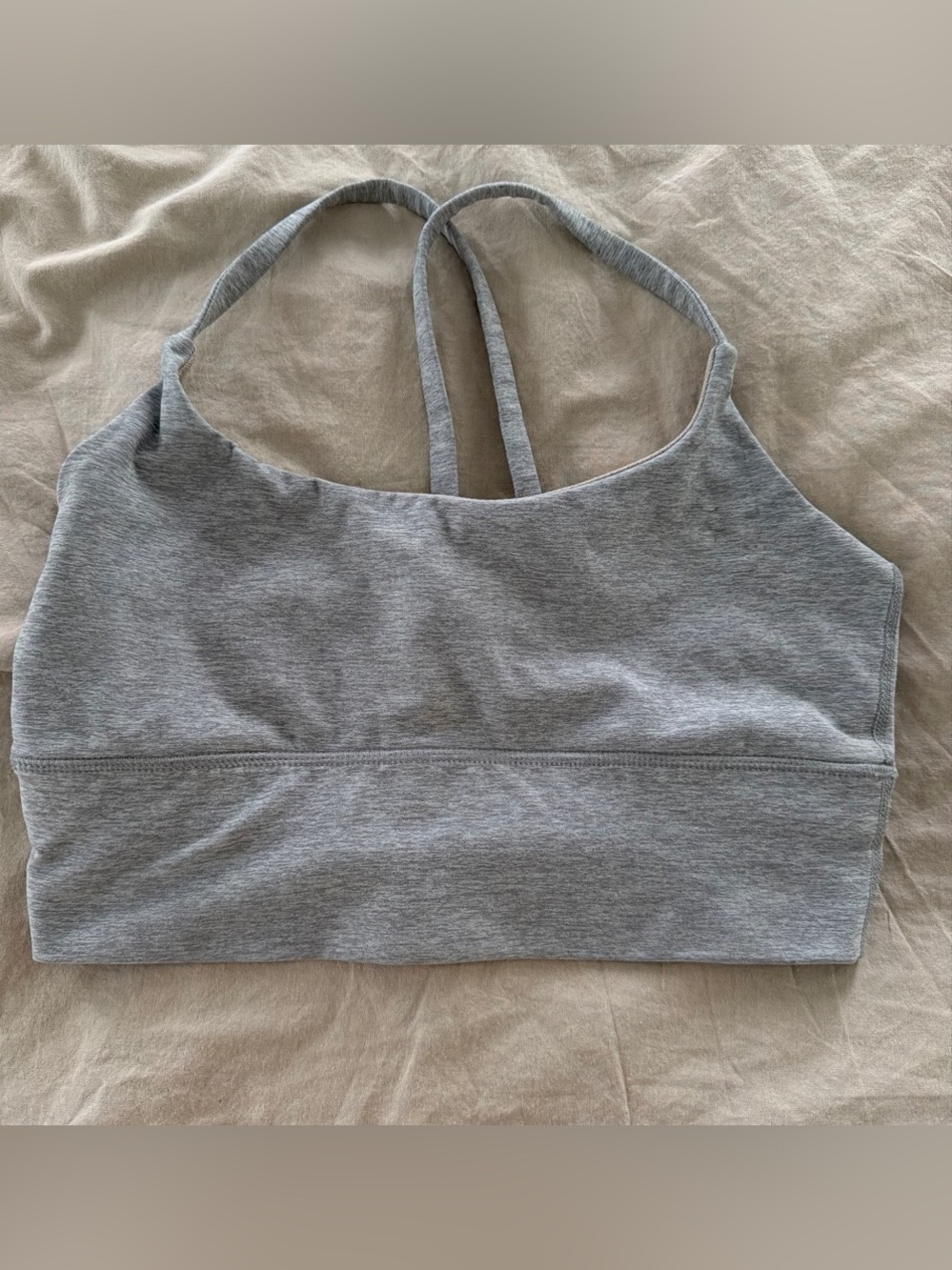 Vuori Gray Women's Seamless Bralette - Comfortable Everyday Support